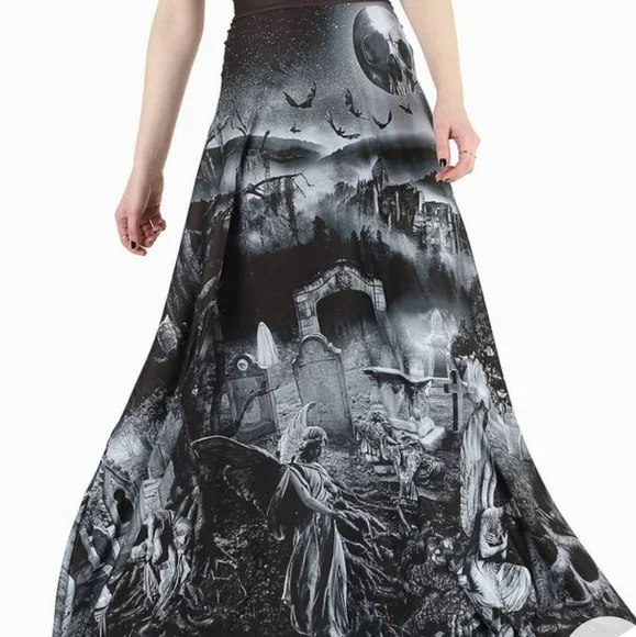 ISO Necropolis Maxi Skirt - Picture 1 of 1